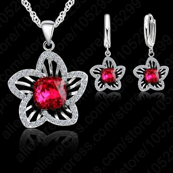 Top Quality 925 Sterling Silver Jewelry Set 18 CZ Flower Pendant Necklace Earring CZ Jewelry Set For Women Wedding Gift
Top Quality 925 Sterling Silver Jewelry Set 18 CZ Flower Pendant Necklace Earring CZ Jewelry Set For Women Wedding Gift