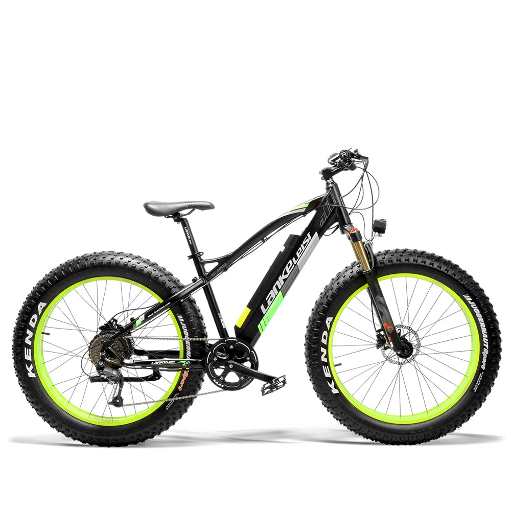 Perfect Cyrusher NEW XC4000 Black Green 500W 36V 16AH 9 Speeds Electric Fat Bike Shimano Disc Brake Strong Stability And Long Cycle Time 9
