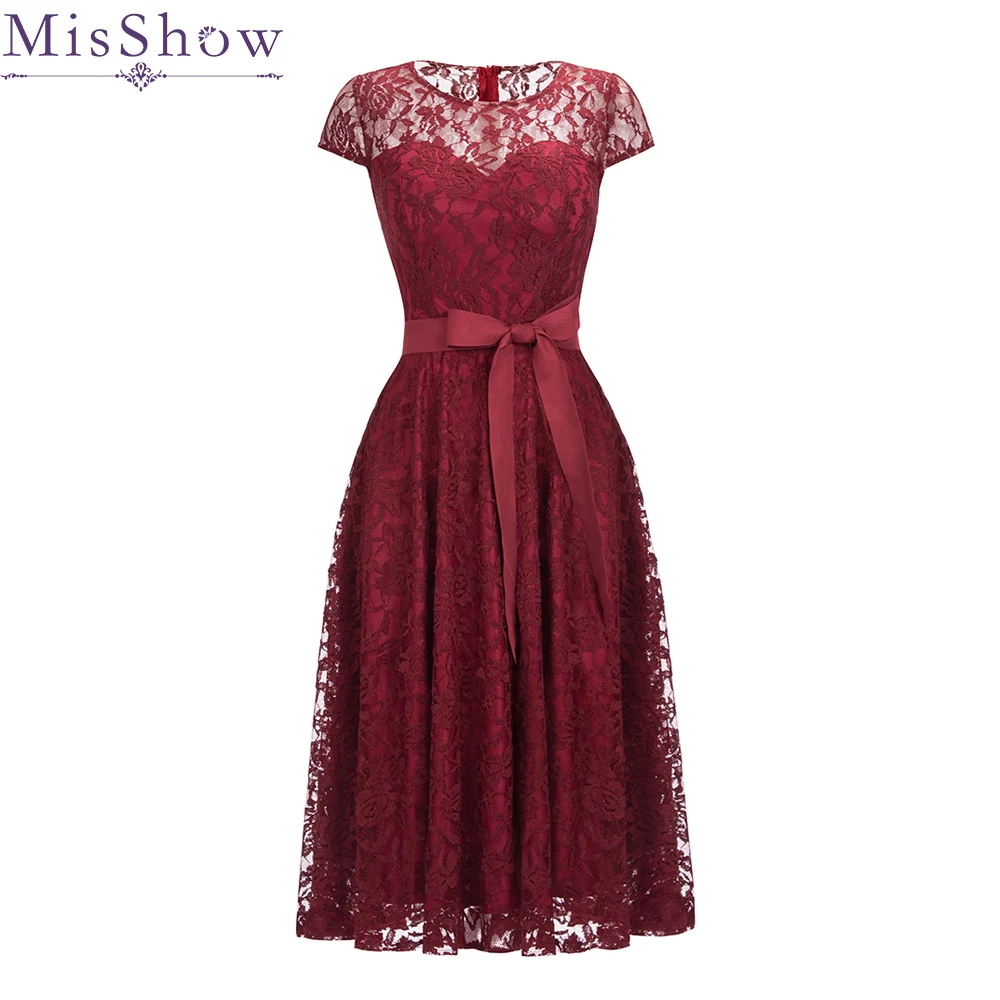 New Short Evening Dress Lace Wine Red A-line Bride Party Formal Dress Homecoming Graduation Belted Dresses Robe De Soiree
New Short Evening Dress Lace Wine Red A-line Bride Party Formal Dress Homecoming Graduation Belted Dresses Robe De Soiree