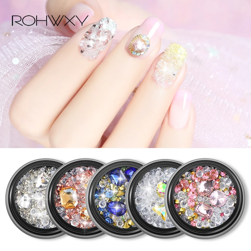 ROHWXY Nail Art Decorations Colorful Rhinestones Nail Accessories For Nail Design 3D Charm Nail Stones For Manicure DIY Supplies
ROHWXY Nail Art Decorations Colorful Rhinestones Nail Accessories For Nail Design 3D Charm Nail Stones For Manicure DIY Supplies