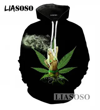 LIASOSO Cool Black Long Sleeve Hoodies Men/Women 3D Print Smoke Weed Hooded Tracksuit Crew Neck Pullover Sweatshirts T842
LIASOSO Cool Black Long Sleeve Hoodies Men/Women 3D Print Smoke Weed Hooded Tracksuit Crew Neck Pullover Sweatshirts T842