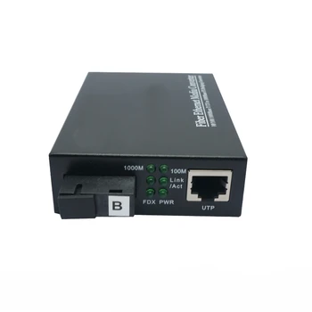 120KM 1000M Singlemode Single Fiber 1490/1550nm SC/UPC Fiber to UTP Media Converter Gigabit Fiber Converter
120KM 1000M Singlemode Single Fiber 1490/1550nm SC/UPC Fiber to UTP Media Converter Gigabit Fiber Converter
