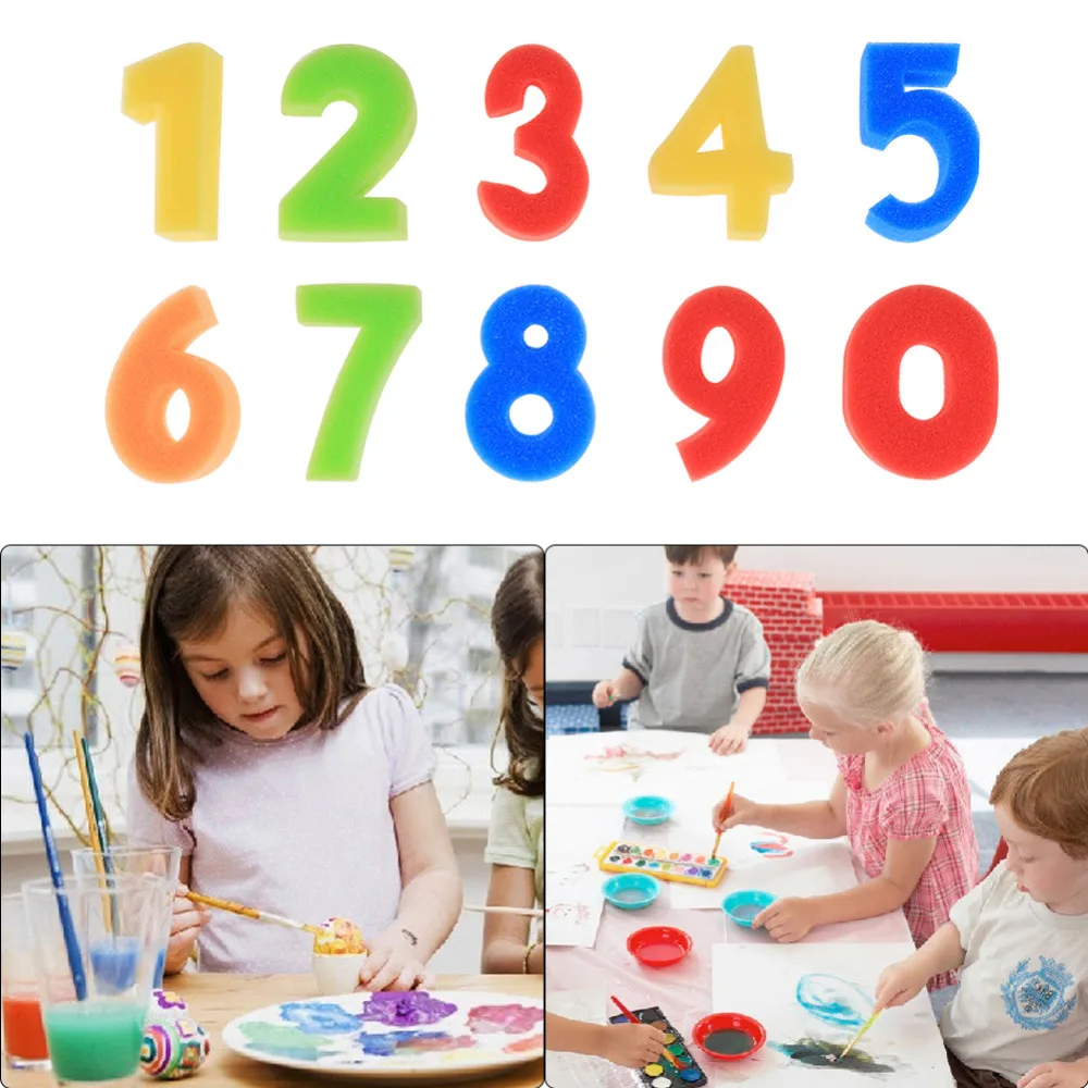 10pcs/set DIY Graffiti Sponge Number Stamp Drawing Toys Set Baby Seal Art Painting Tool Kids Learning Educational Toys
10pcs/set DIY Graffiti Sponge Number Stamp Drawing Toys Set Baby Seal Art Painting Tool Kids Learning Educational Toys