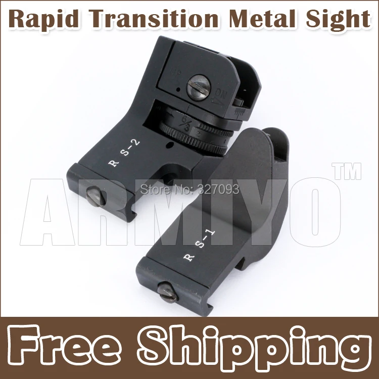 Armiyo Tactical Hunting Metal Front and Rear Scope Rapid Transition Offset 45 Degree Sight Set Fit 20mm Rail Mount Free Shipping
Armiyo Tactical Hunting Metal Front and Rear Scope Rapid Transition Offset 45 Degree Sight Set Fit 20mm Rail Mount Free Shipping