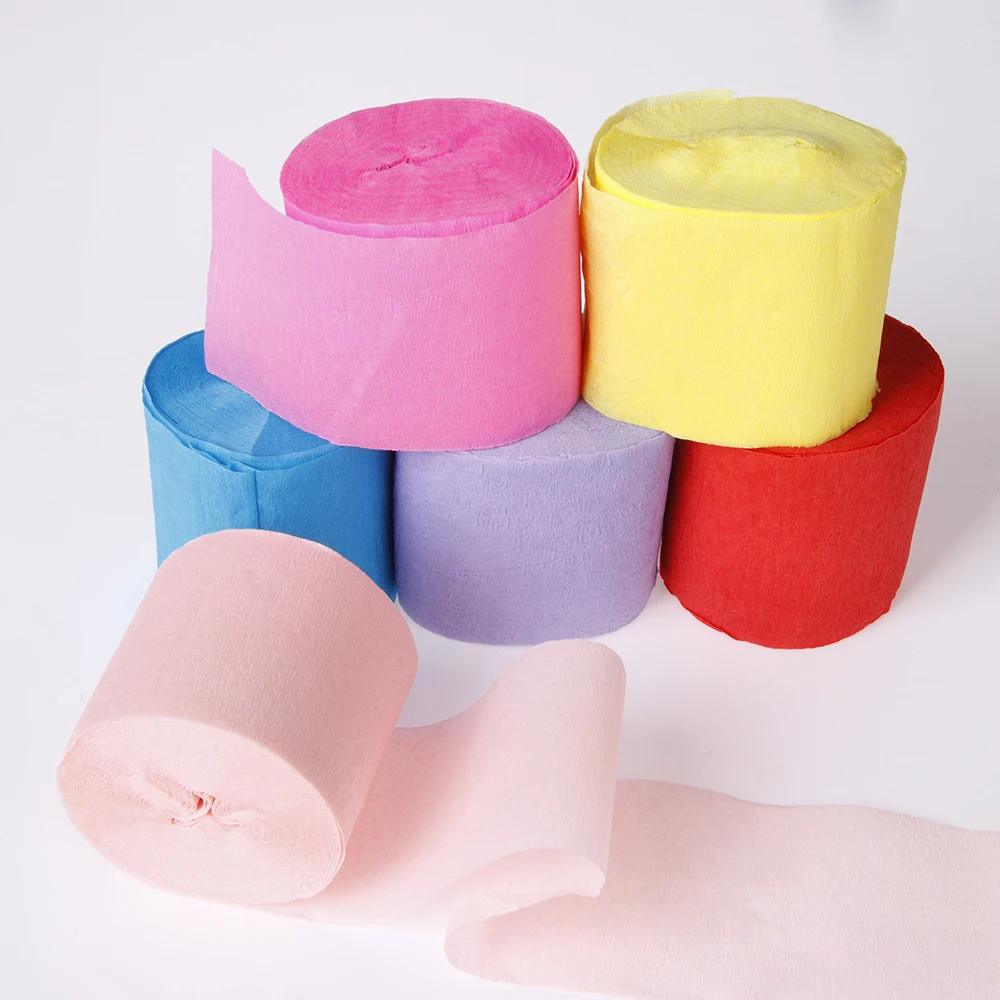 2 Rolls 4.5*100cm DIY Wrinkled Paper Roll Wedding Party Decor Origami Crepe Paper Handcraft Flower Making Wrapping Supplies
2 Rolls 4.5*100cm DIY Wrinkled Paper Roll Wedding Party Decor Origami Crepe Paper Handcraft Flower Making Wrapping Supplies