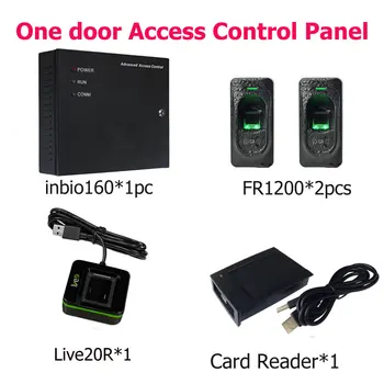 Inbio160 fingerprint & RFID door access control system Kit +12V3A battery function power+FR1200+live20R Reader One Door Access
Inbio160 fingerprint & RFID door access control system Kit +12V3A battery function power+FR1200+live20R Reader One Door Access