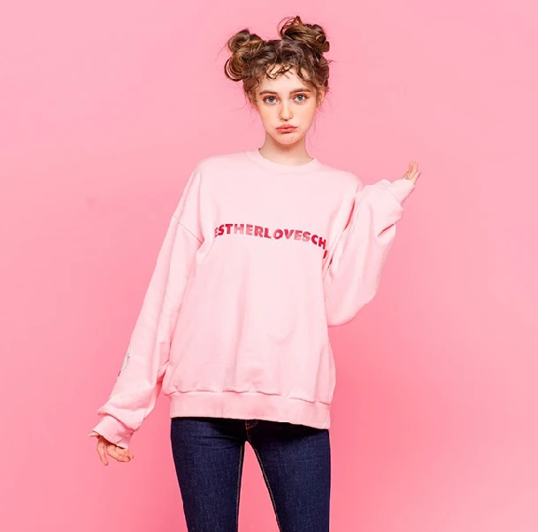 Cute Rabbit Letters Printed Sky Blue Pink Women's Pullover Sweatshirts Long Sleeves Round Neck Spring Top 2017 New Playful
Cute Rabbit Letters Printed Sky Blue Pink Women's Pullover Sweatshirts Long Sleeves Round Neck Spring Top 2017 New Playful