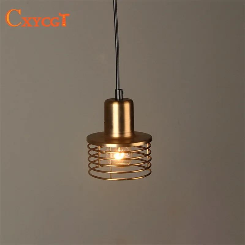 Loft retro Gold Industrial wind pendant lamp iron cage cord E27 pendant lights for dining room bedroom bar coffee Restaurant
Loft retro Gold Industrial wind pendant lamp iron cage cord E27 pendant lights for dining room bedroom bar coffee Restaurant