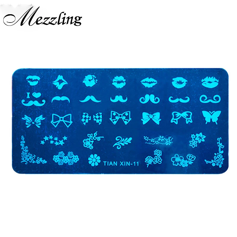 

1pcs Tian Xin Series Nail Art Stamping Plates 12X6cm Fashion Designs Nail Template Stencil DIY Beauty Nail Stamp Tools