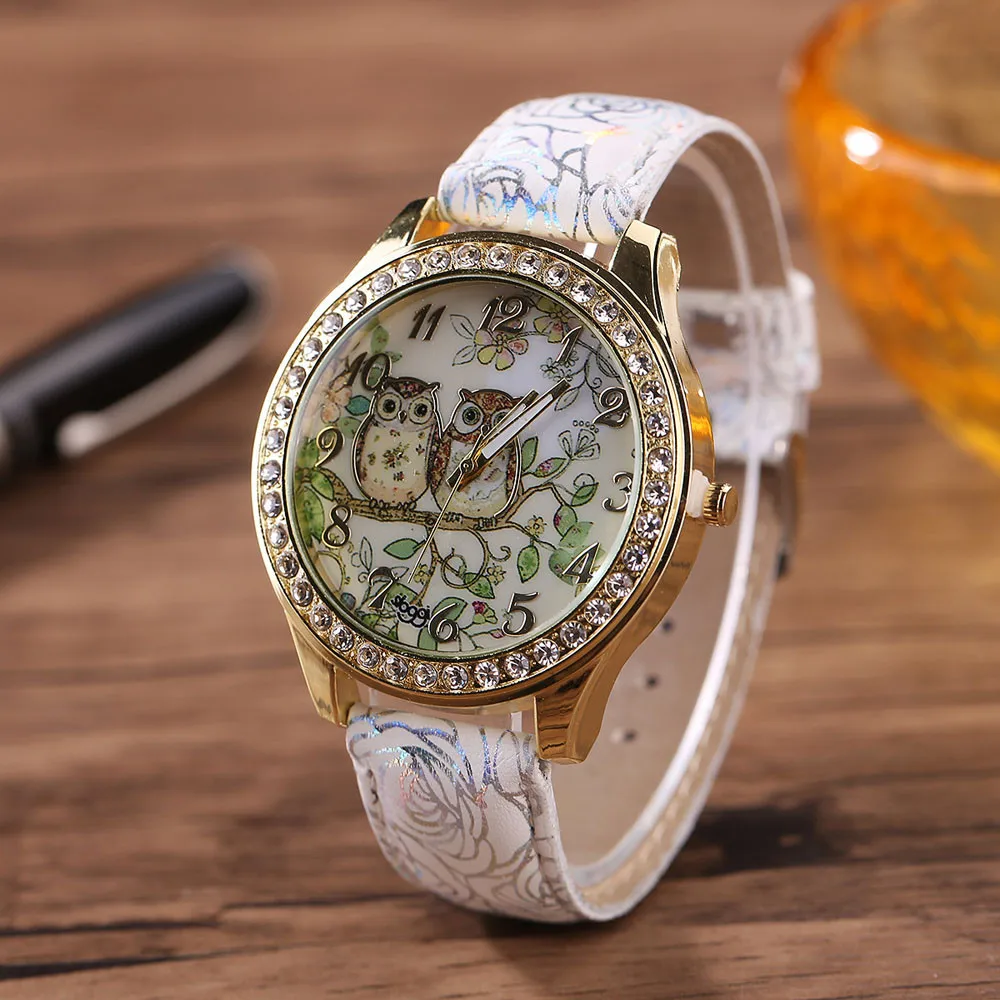 Fashion Women Watch 2019 Male And Female Universal Cartoon Owl Couple Models Diamond Quartz Watch Clock Women Relogio Feminino
Fashion Women Watch 2019 Male And Female Universal Cartoon Owl Couple Models Diamond Quartz Watch Clock Women Relogio Feminino