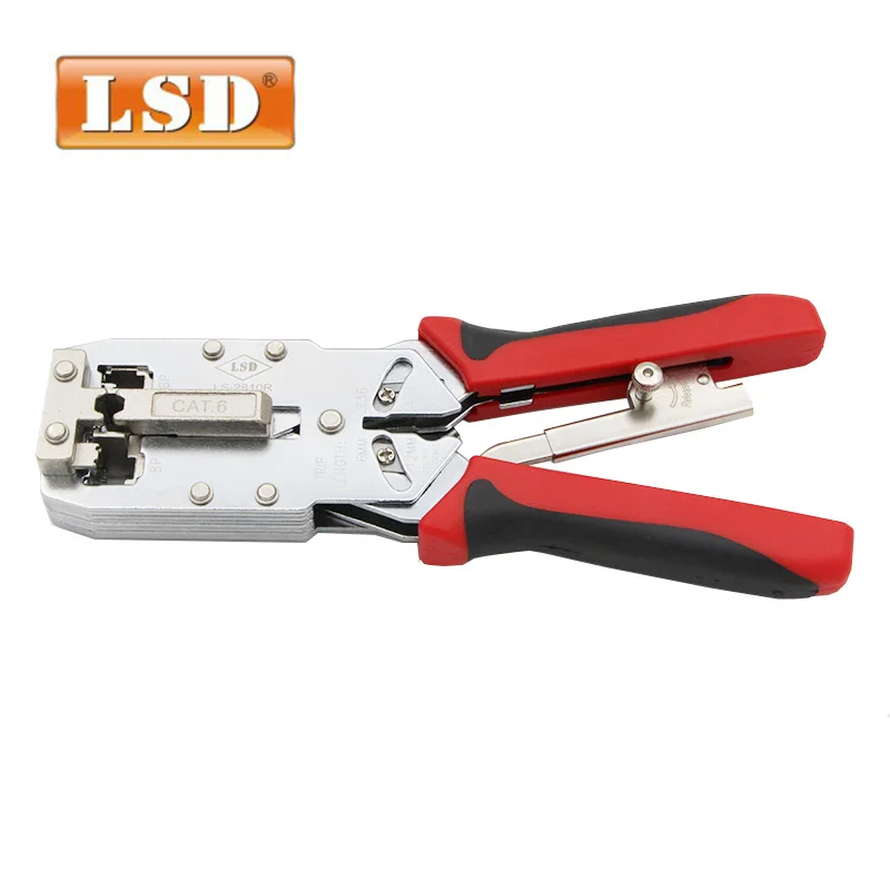 RJ45/RJ11 модульный обжимной инструмент AMP Cat6 RJ45 RJ11 щипцы для зачистки резак LS-2810R |
