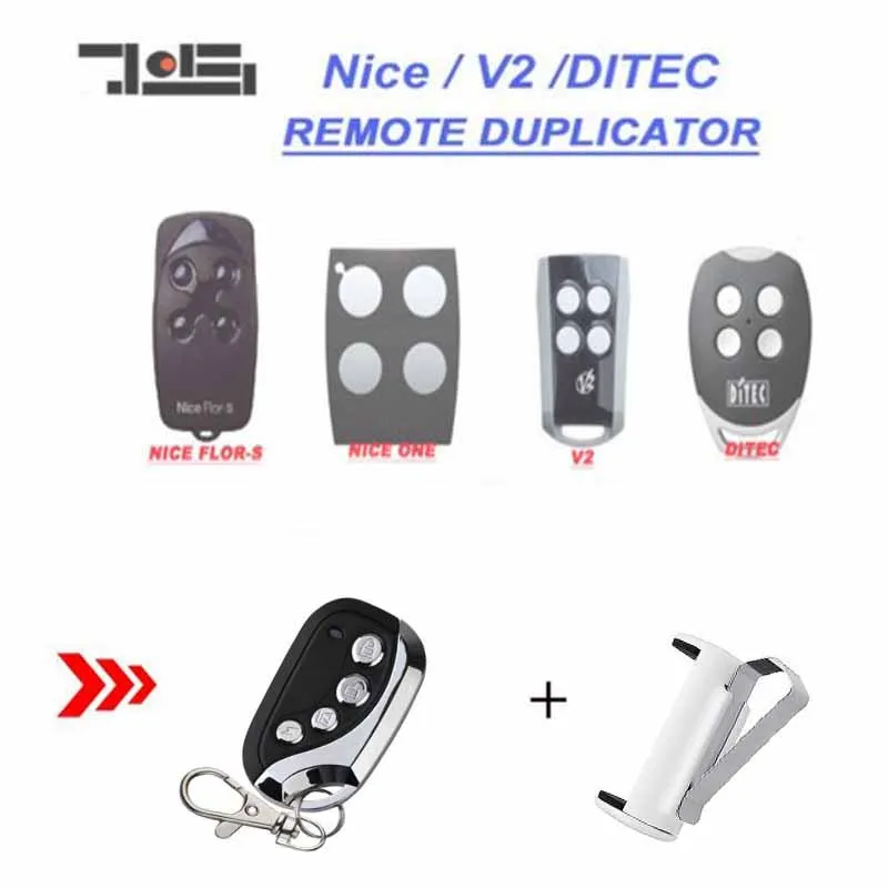 2pcs FOR V2, Ditec GOL4, Nice Flors, Nice One Remote Control duplicator 433.92MHz top quality
2pcs FOR V2, Ditec GOL4, Nice Flors, Nice One Remote Control duplicator 433.92MHz top quality