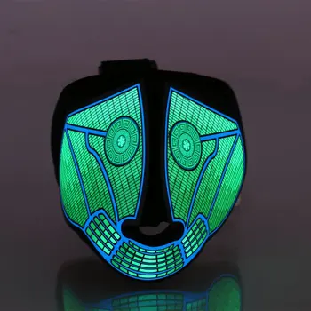 Big Terror Halloween Festival Party Glowing Masks Environmental Materials LED Voice Mask Dance Supplies
Big Terror Halloween Festival Party Glowing Masks Environmental Materials LED Voice Mask Dance Supplies