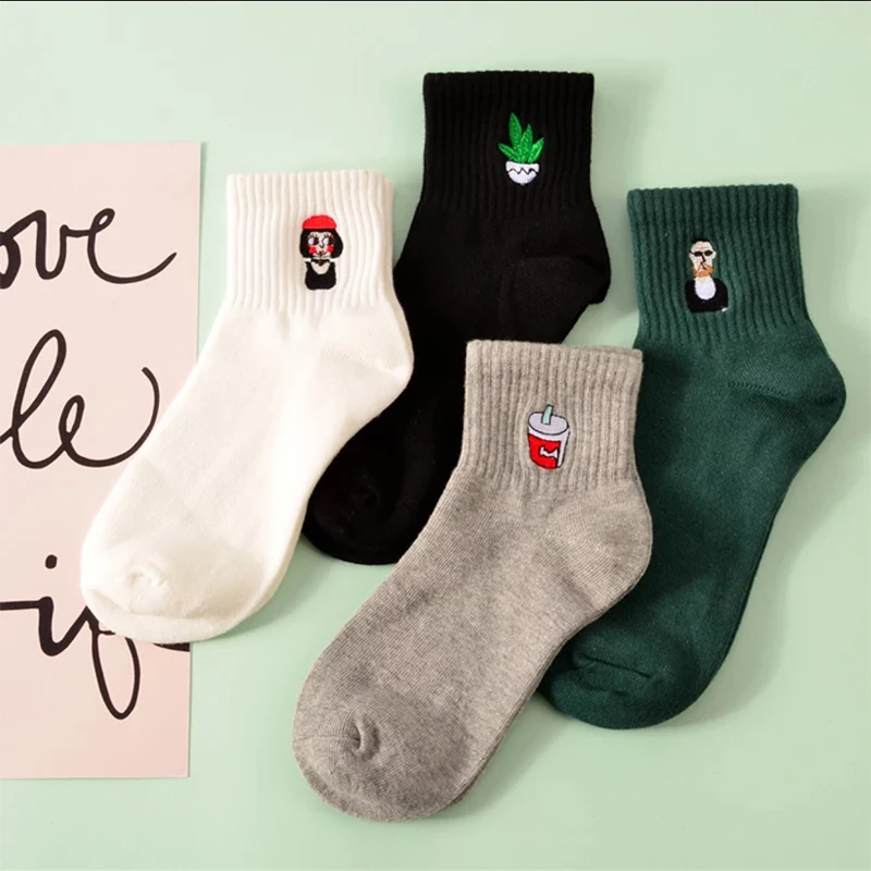 Fashion Baby Harajuku Short Socks Korean Kawaii Cotton Funny Socks With Embroidery Cartoon Patten Leon Matilda Children Sock
Fashion Baby Harajuku Short Socks Korean Kawaii Cotton Funny Socks With Embroidery Cartoon Patten Leon Matilda Children Sock