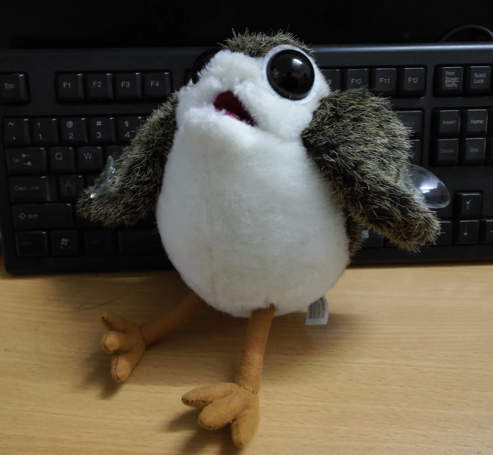 STAR WARS The Last Jedi Porg Electronic Plush Doll Disney Soft Stuffed Kids Toy