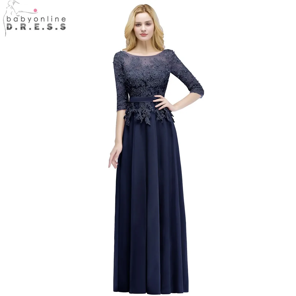 Babyonline Dust Pink 3/4 Sleeves Long Evening Dresses 2019 Lace Appliques Beaded Formal Dresses With Sash vestido de festa longo
Babyonline Dust Pink 3/4 Sleeves Long Evening Dresses 2019 Lace Appliques Beaded Formal Dresses With Sash vestido de festa longo
