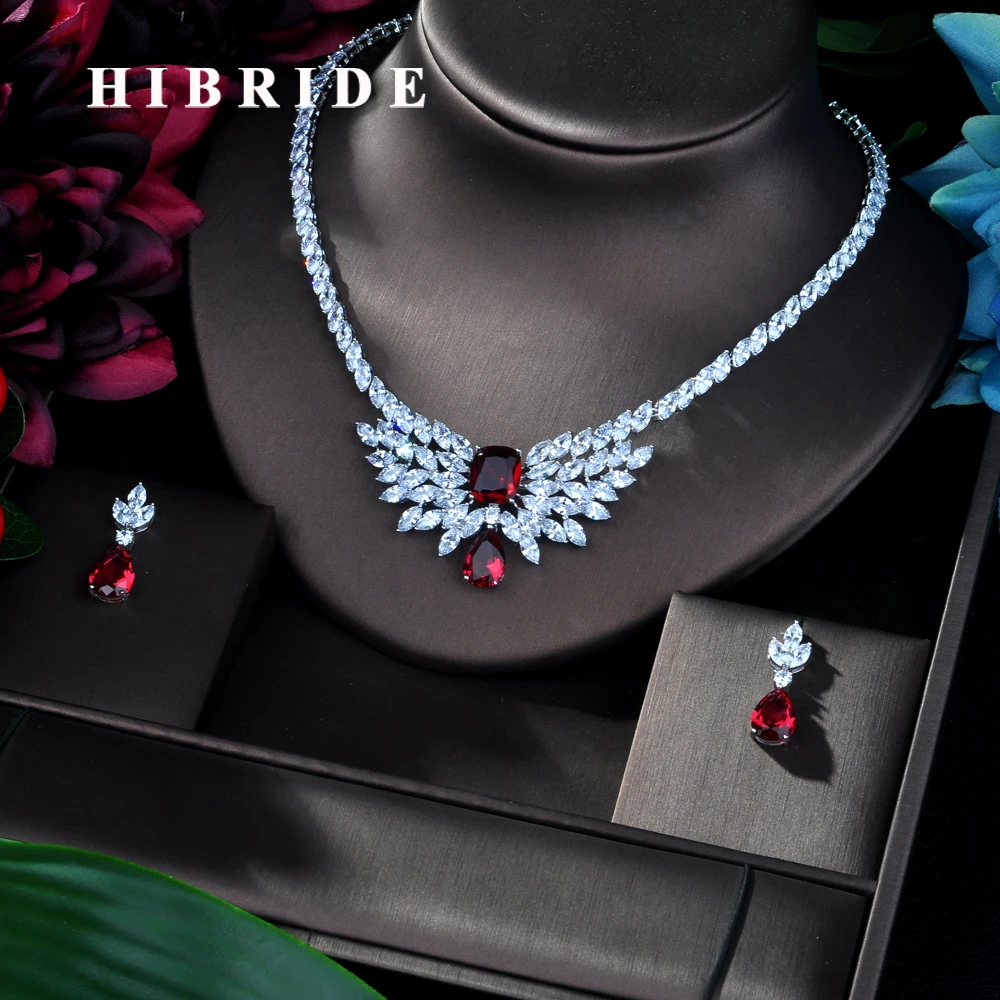 HIBRIDE Fashion Charm Bridal Jewelry Sets AAA Cubic Zirconia Paved Crystal Party Wedding Jewelry Necklace Set Bijoux FemmelN-154
HIBRIDE Fashion Charm Bridal Jewelry Sets AAA Cubic Zirconia Paved Crystal Party Wedding Jewelry Necklace Set Bijoux FemmelN-154