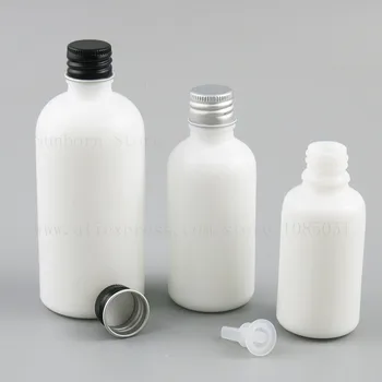New arrival empty white glass bottle 15ml 1oz 30ml 50ml 100ml Glass Essential Oil e liquid Bottle With Aluminum Cap 20pcs
New arrival empty white glass bottle 15ml 1oz 30ml 50ml 100ml Glass Essential Oil e liquid Bottle With Aluminum Cap 20pcs
