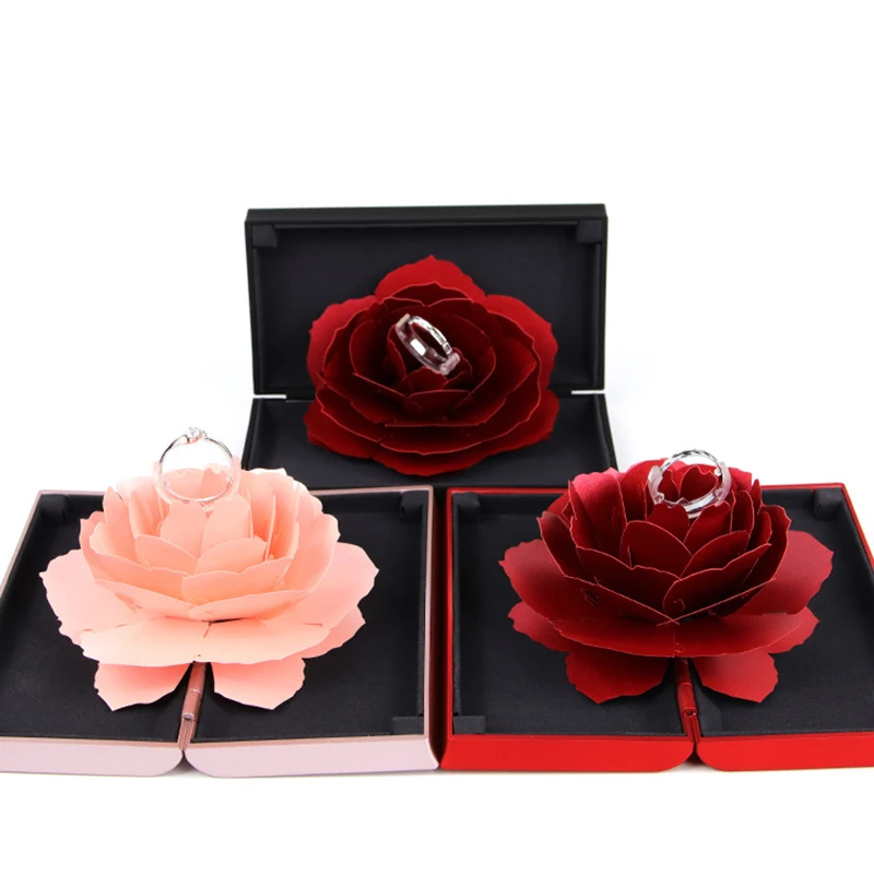 Sweet Rose Flower Box Wedding Engagement Rings Box Surprise Jewelry Storage Holder Wedding Marriage Velvet Valentine's Day Gift
Sweet Rose Flower Box Wedding Engagement Rings Box Surprise Jewelry Storage Holder Wedding Marriage Velvet Valentine's Day Gift