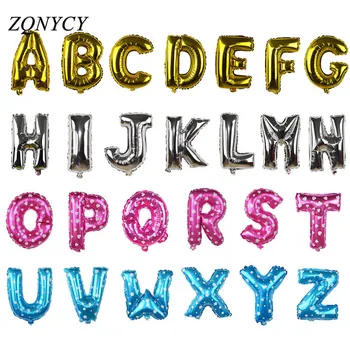 1 Pc Gold&Silver/Pink/Blue Letter Number Foil Balloons 16Inch Alphabet Inflatable Balloons Wedding Birthday Party Decorations
1 Pc Gold&Silver/Pink/Blue Letter Number Foil Balloons 16Inch Alphabet Inflatable Balloons Wedding Birthday Party Decorations