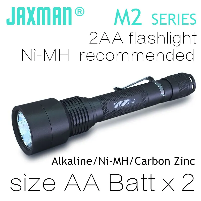 JAXMAN M2 2AA LED flashlight torch light use AA LR6 UM3 battery free shipping
JAXMAN M2 2AA LED flashlight torch light use AA LR6 UM3 battery free shipping