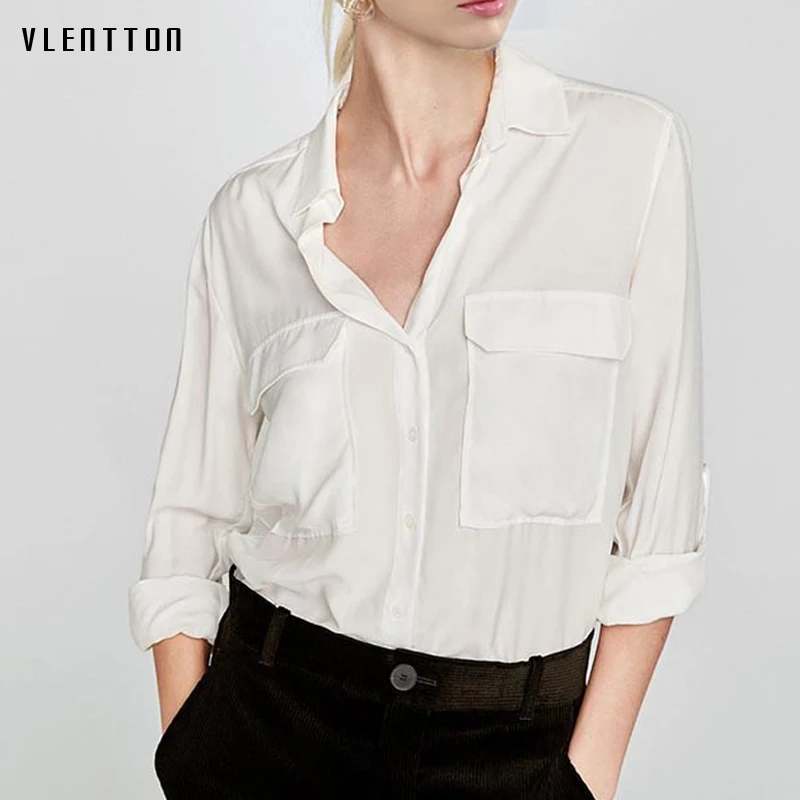 White Blouse Women Office Career Tops blouse women 2018 summer Fashion Casual Long Sleeve Blouses Femme Blusa
White Blouse Women Office Career Tops blouse women 2018 summer Fashion Casual Long Sleeve Blouses Femme Blusa