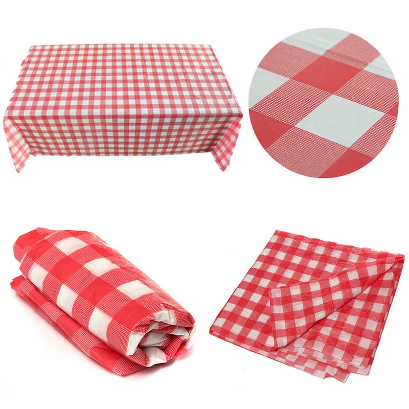 Disposable Party Birthday Table Cloth Red Gingham Plaid Waterproof PlasticTable Cover Big Birthday Party Tablecloth 137*274cm
Disposable Party Birthday Table Cloth Red Gingham Plaid Waterproof PlasticTable Cover Big Birthday Party Tablecloth 137*274cm