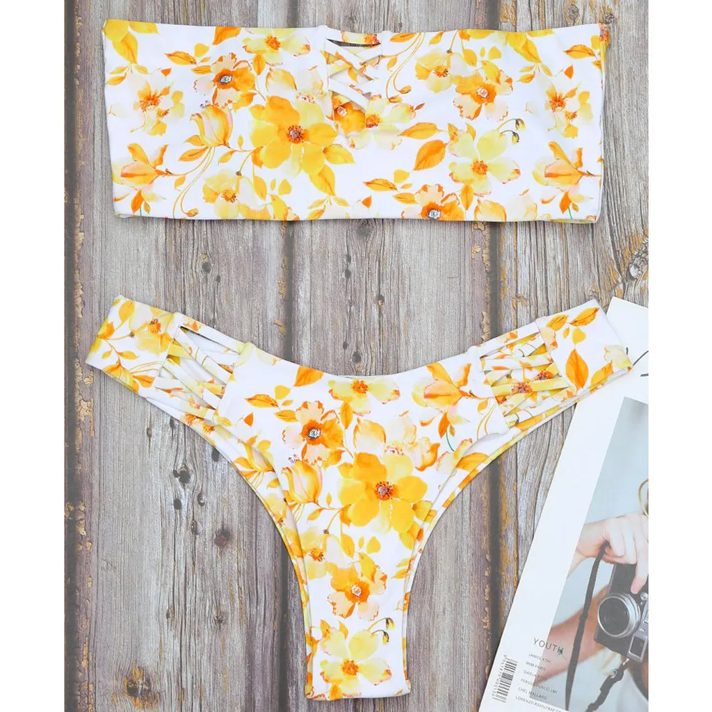 MUQGEW Women Print Push-Up Padded Bra Beach Tankini Bandeau Bikini Set Swimsuit Lingerie Beachwear Swimwear Bikini 2019 Mujer
MUQGEW Women Print Push-Up Padded Bra Beach Tankini Bandeau Bikini Set Swimsuit Lingerie Beachwear Swimwear Bikini 2019 Mujer