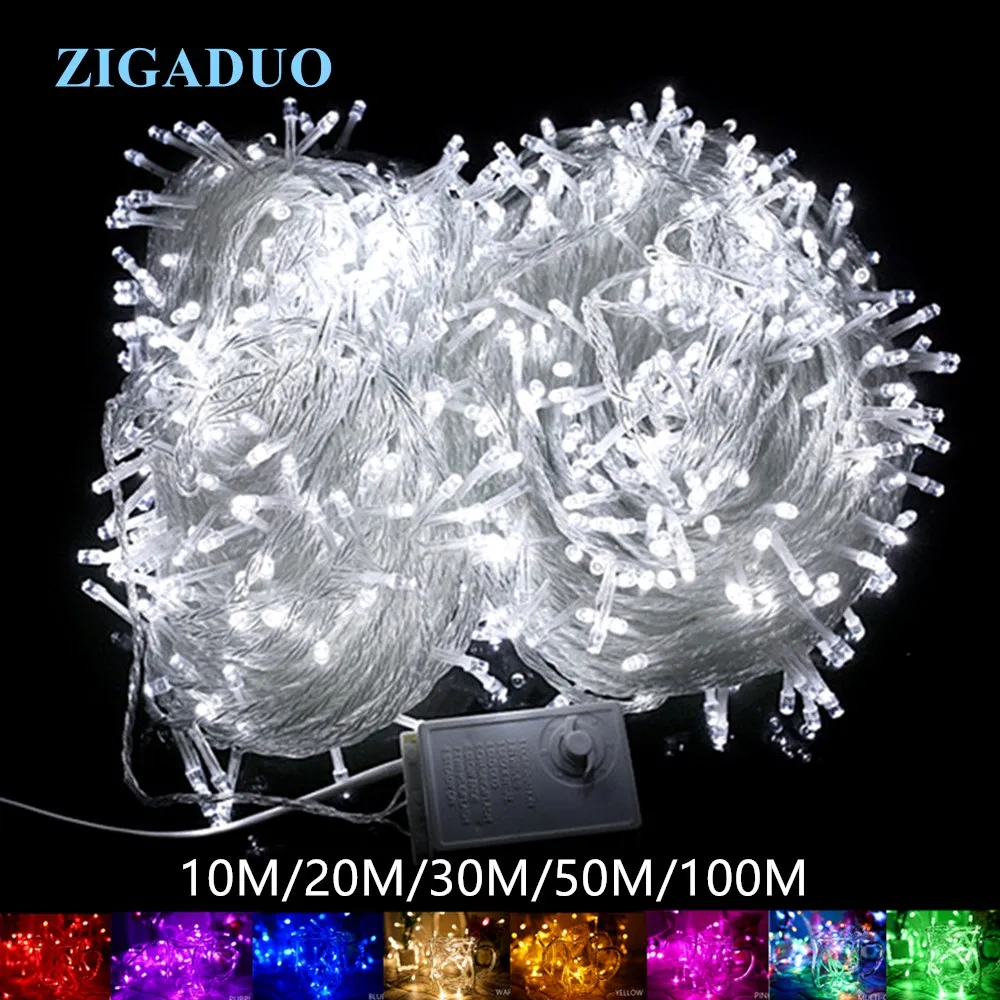 Outdoor Christmas LED String Lights 100M 50M 30M 20M 10M Decorative Fairy Light Holiday Lights Christmas Tree Garland Decor 
Outdoor Christmas LED String Lights 100M 50M 30M 20M 10M Decorative Fairy Light Holiday Lights Christmas Tree Garland Decor