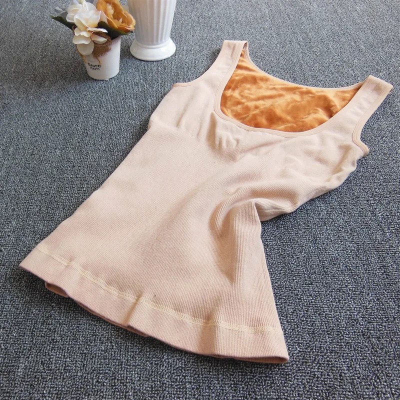 Autumn and winter meat skin color thermal underwear vest plus velvet thickening female basic shirt top beauty care body
Autumn and winter meat skin color thermal underwear vest plus velvet thickening female basic shirt top beauty care body