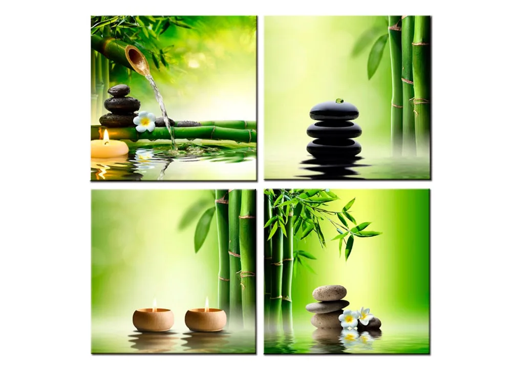 4 panel Zen Canvas Prints Perfect Bamboo Green Pictures on Canvas Wall Art for Home Office Decorations Living Room
4 panel Zen Canvas Prints Perfect Bamboo Green Pictures on Canvas Wall Art for Home Office Decorations Living Room