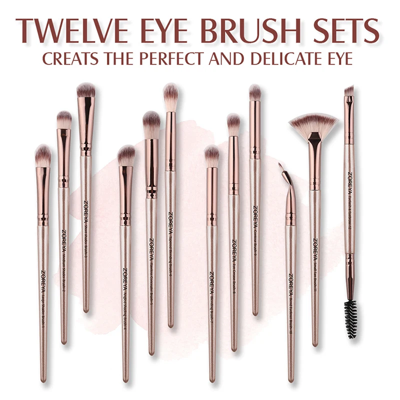 ZOREYA Make Up Brushes 12 PCS Professional Blending Eyeshadow Eyebrow Brush For Makeup Beauty Set
ZOREYA Make Up Brushes 12 PCS Professional Blending Eyeshadow Eyebrow Brush For Makeup Beauty Set