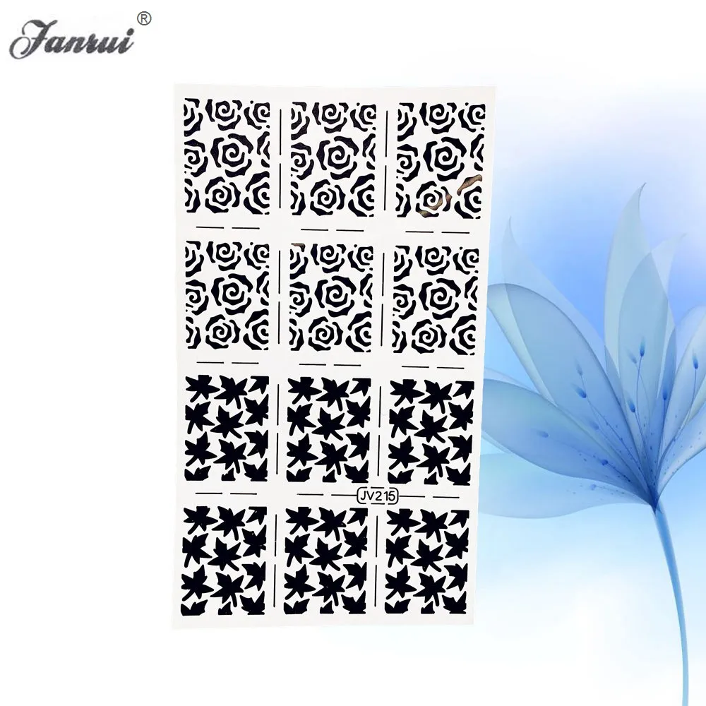 Hollow White Henna Maple Leaf Rose Flower Nail Art Template Sticker Stencil For Airbrush Painting Nail Decals Decoration AWJV215
Hollow White Henna Maple Leaf Rose Flower Nail Art Template Sticker Stencil For Airbrush Painting Nail Decals Decoration AWJV215