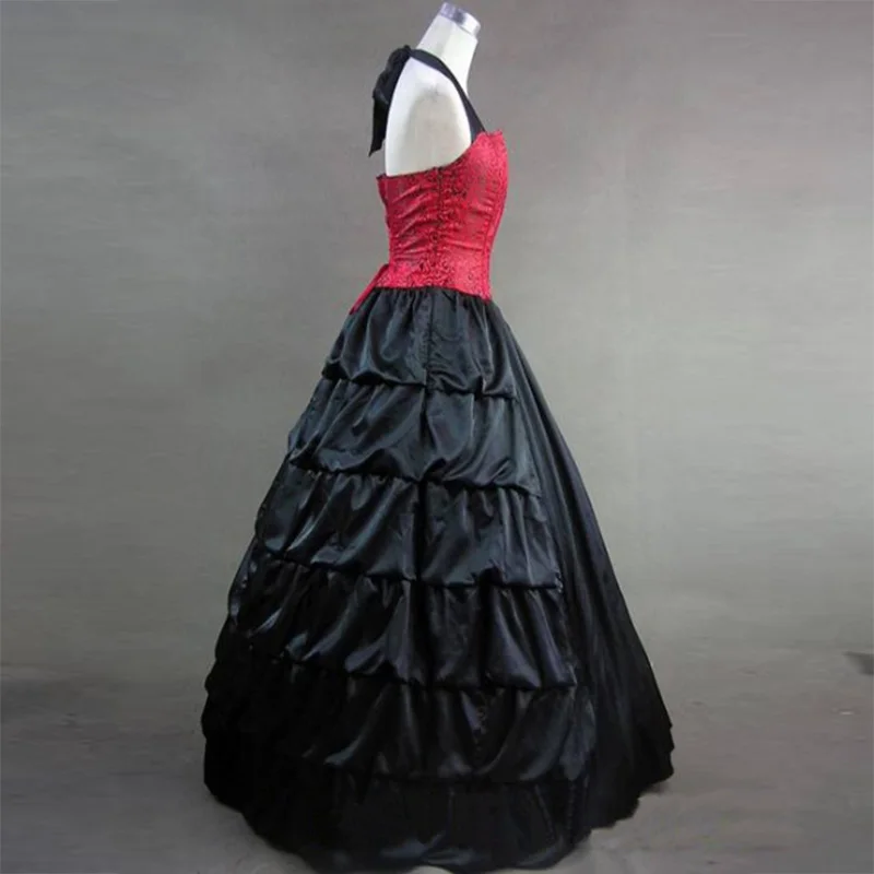 elegant-red-and-black-halter-gothic-victorian-dress2