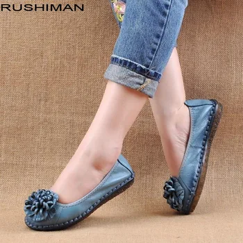 RUSHIMAN New Retro Pure Handmade Shoes Genuine Leather Women Shoes Elegant Soft Bottom Flat Shoes Female Casual Shoes
RUSHIMAN New Retro Pure Handmade Shoes Genuine Leather Women Shoes Elegant Soft Bottom Flat Shoes Female Casual Shoes