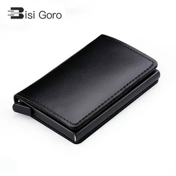 BISI GORO New Genuine Leather Wallet Slim Business Card Holder RFID Blocking Mini Purse Vintage Antitheft Organizer Card Wallet
BISI GORO New Genuine Leather Wallet Slim Business Card Holder RFID Blocking Mini Purse Vintage Antitheft Organizer Card Wallet