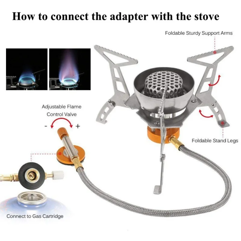 Stainless Steel Camping Gas Stove Safe Switching Charging Inflatable Adapter For Flat Tank Liquefied Gas Cylinder
Stainless Steel Camping Gas Stove Safe Switching Charging Inflatable Adapter For Flat Tank Liquefied Gas Cylinder