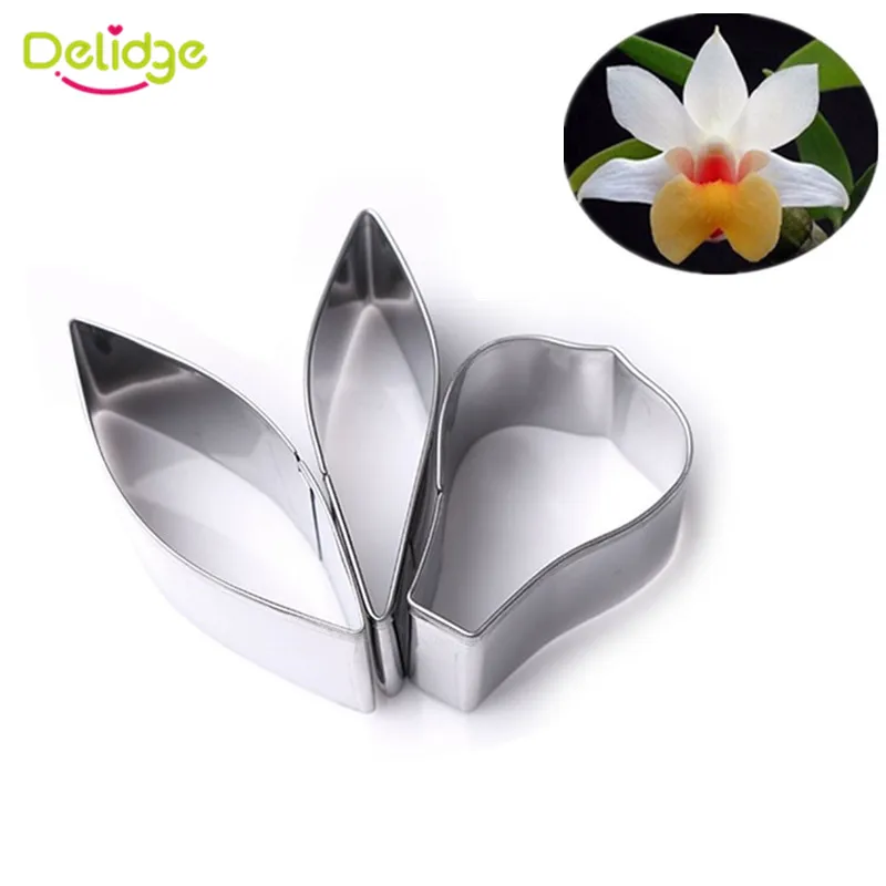 Delidge 3Pcs/set Stainless Steel Flower Petal Cookie Cutters Fondant Cake Decorating Tool Cake Sugar Craft Mold
Delidge 3Pcs/set Stainless Steel Flower Petal Cookie Cutters Fondant Cake Decorating Tool Cake Sugar Craft Mold