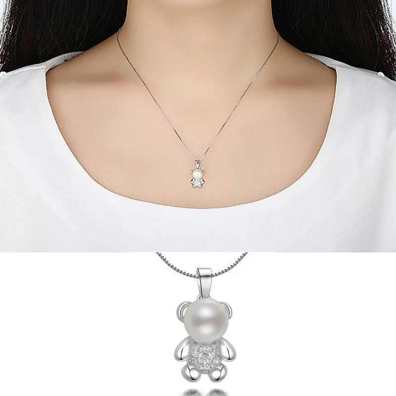 Natural freshwater pearl bear pendant necklace female Korean version of cute raccoon cross-border jewelry
Natural freshwater pearl bear pendant necklace female Korean version of cute raccoon cross-border jewelry