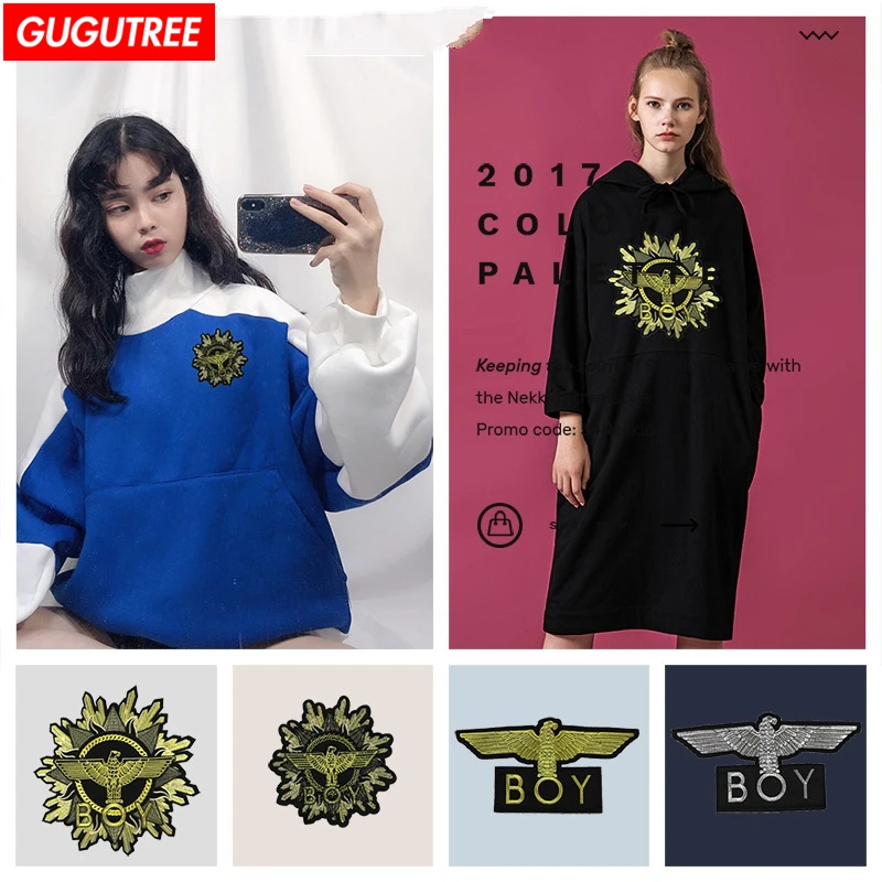 GUGUTREE embroidery paillette big patches eagle patches badges patches badges patches for jackets
GUGUTREE embroidery paillette big patches eagle patches badges patches badges patches for jackets