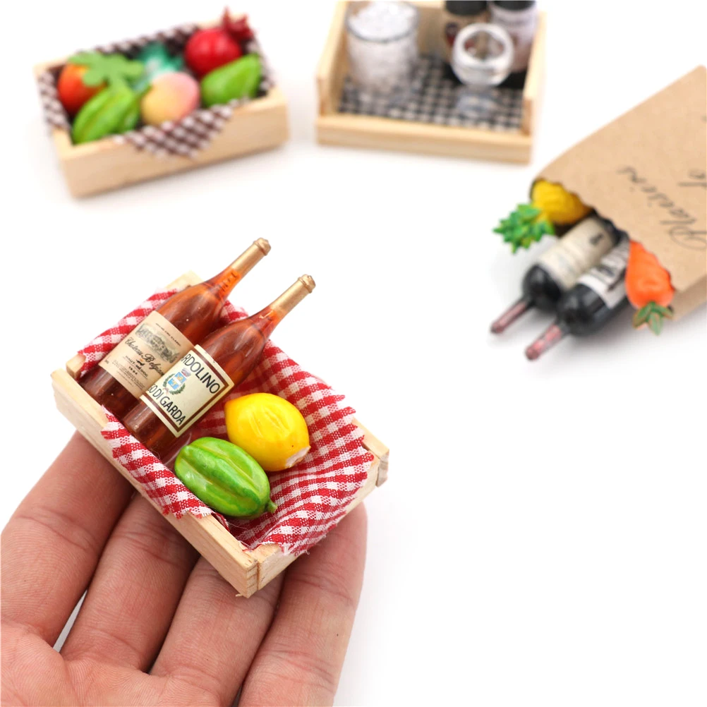 New 4 Styles Mini 1:12 Dollhouse Miniature Wine Bottles Fruit Box Candy Food Toy Match For Collectible Gift
New 4 Styles Mini 1:12 Dollhouse Miniature Wine Bottles Fruit Box Candy Food Toy Match For Collectible Gift