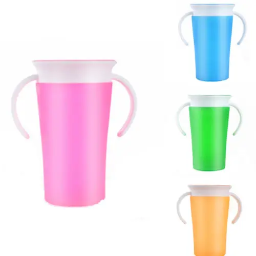 New Kids Training Miracle Cups With Handles 360 Degree Drink Prevent Leaking 260ml Cups Infant Toddler Baby Gifts
New Kids Training Miracle Cups With Handles 360 Degree Drink Prevent Leaking 260ml Cups Infant Toddler Baby Gifts