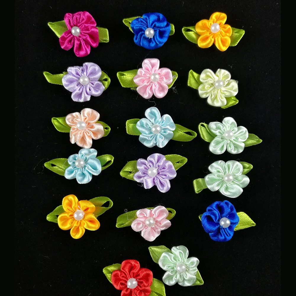 50PCS Ribbon Rose Pearl DIY Wedding Flower Satin Decor Bow Appliques Craft Sewing Leaves Fabric for Cloth Ornament DIY Ribbon
50PCS Ribbon Rose Pearl DIY Wedding Flower Satin Decor Bow Appliques Craft Sewing Leaves Fabric for Cloth Ornament DIY Ribbon