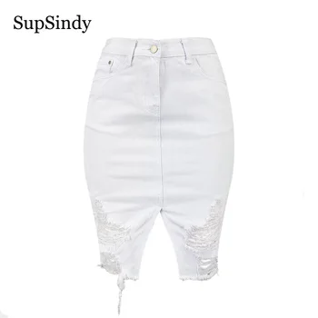 SupSindy fashion women Skirt high waist wild slim Split pencil skirts cotton knee length Female casual Ripped Midi Skirts White
SupSindy fashion women Skirt high waist wild slim Split pencil skirts cotton knee length Female casual Ripped Midi Skirts White