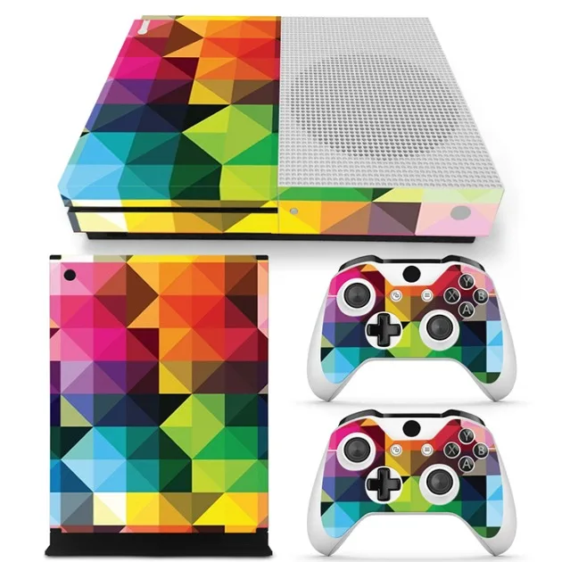 Colorful Removable Vinyl Skin Sticker For XBOX ONE S Console + 2Pcs Controller Cover full body
Colorful Removable Vinyl Skin Sticker For XBOX ONE S Console + 2Pcs Controller Cover full body