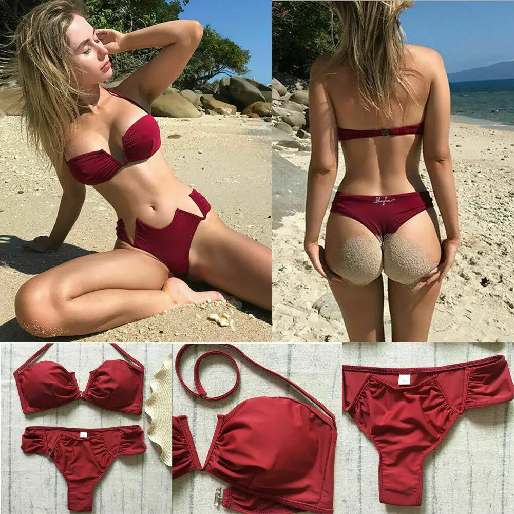2019 Women Sexy Push Up Bikini Set Padded Swimsuit Puff Swimwear Bathing Beachwear
2019 Women Sexy Push Up Bikini Set Padded Swimsuit Puff Swimwear Bathing Beachwear