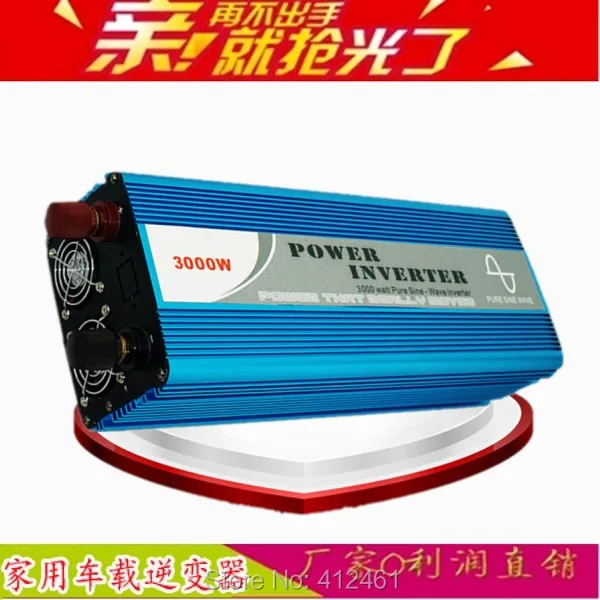 sinus omvormer 3000w inverter pure sine wave max 6000w power DC 12V 24V 48V 110V to AC100V-240V for solar wind home use
sinus omvormer 3000w inverter pure sine wave max 6000w power DC 12V 24V 48V 110V to AC100V-240V for solar wind home use