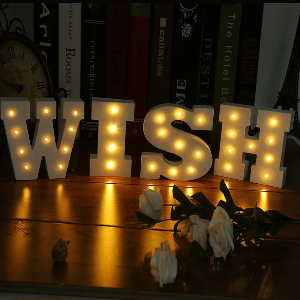 ICOCO New Wooden 26 Letters LED Nightligh Festival Light Party Bedroon Lamp Wall Hanging Photography Wedding Decor LED Light
ICOCO New Wooden 26 Letters LED Nightligh Festival Light Party Bedroon Lamp Wall Hanging Photography Wedding Decor LED Light