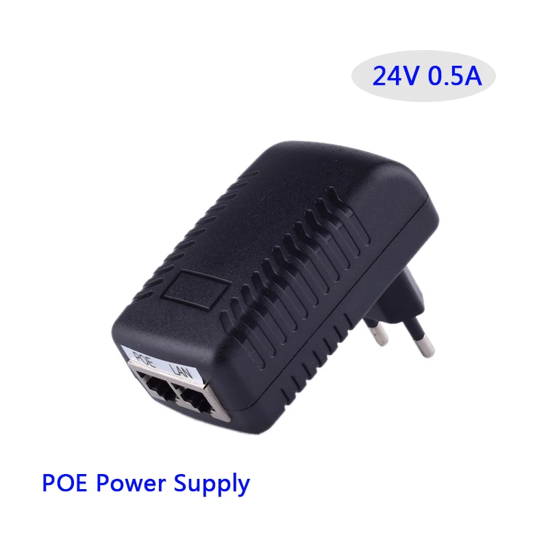 24 В 0.5a poe сетевой адаптер Ethernet источника питания 24v500ma переключатель Адаптеры POE