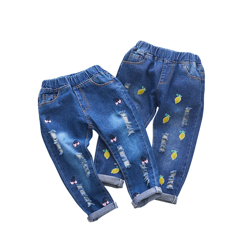Cute Fruits Embroidered Pants for Girls Ripped Kids Jeans Girl Denim Pants Baby Casual Clothes Jeans Pants Toddler Boy Pants
Cute Fruits Embroidered Pants for Girls Ripped Kids Jeans Girl Denim Pants Baby Casual Clothes Jeans Pants Toddler Boy Pants